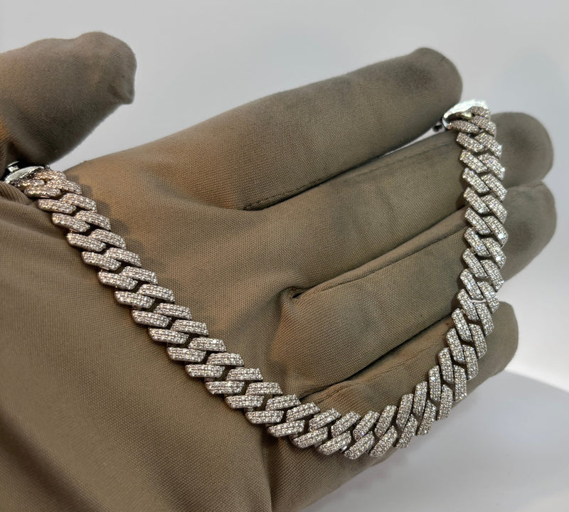 Bijoux Seconde Main | Remise à Neuf 10mm bracelet cuban diamant