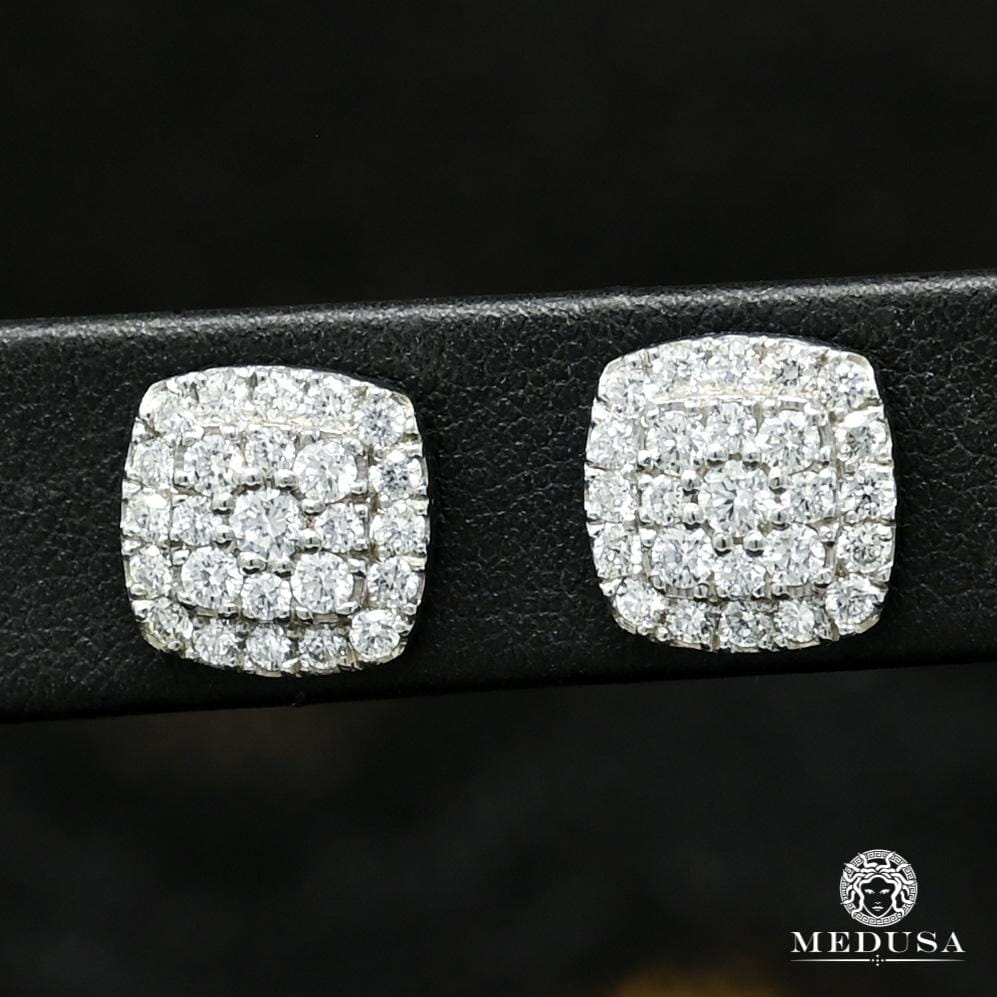 Studs Diamants en Or 10K | Boucles d’Oreilles 11mm Studs D25 - Diamant