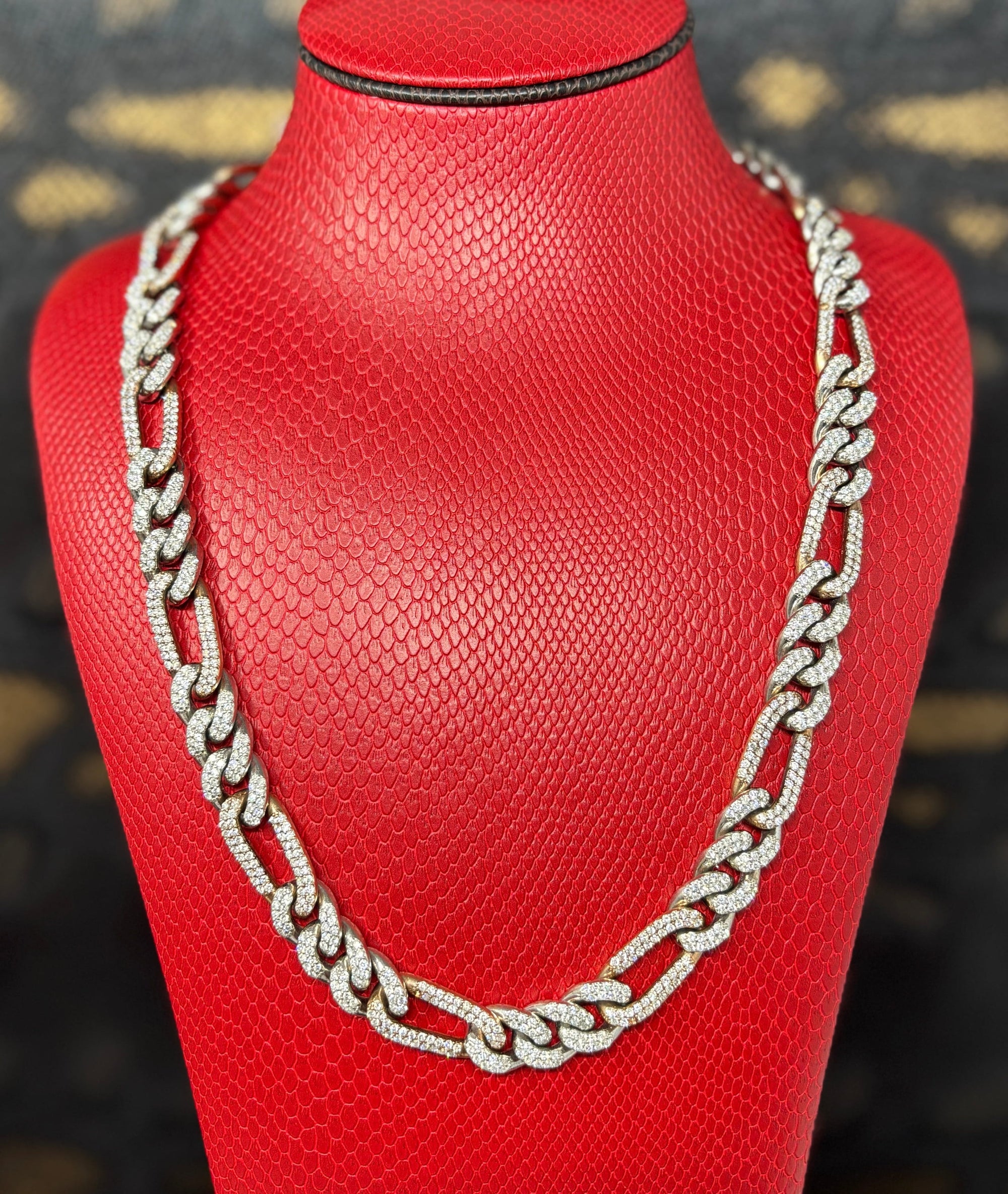 Bijoux Liquidation | Neuf 12.5mm Figaro diamant