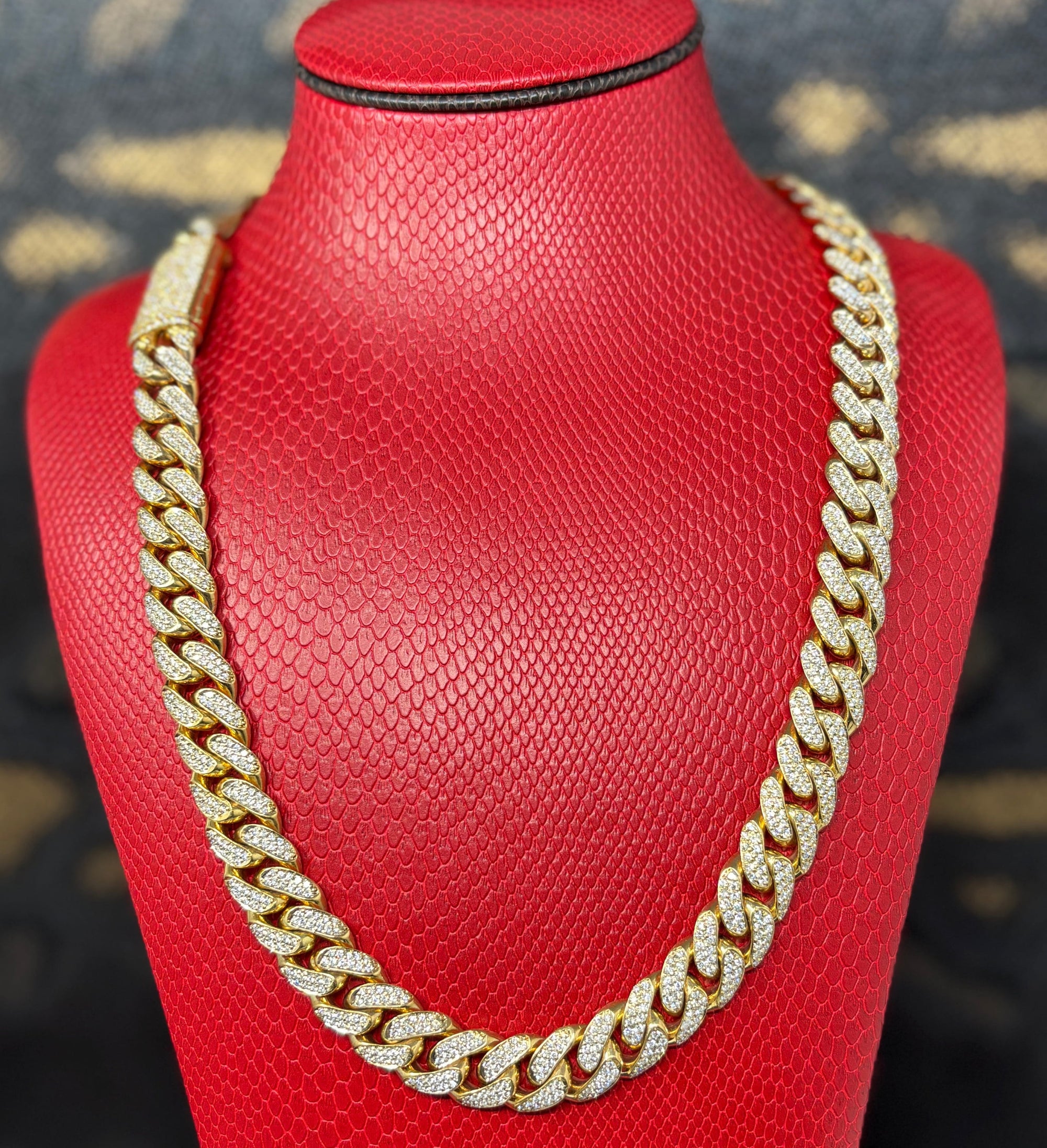 Bijoux Liquidation | Neuf 14mm cuban diamant