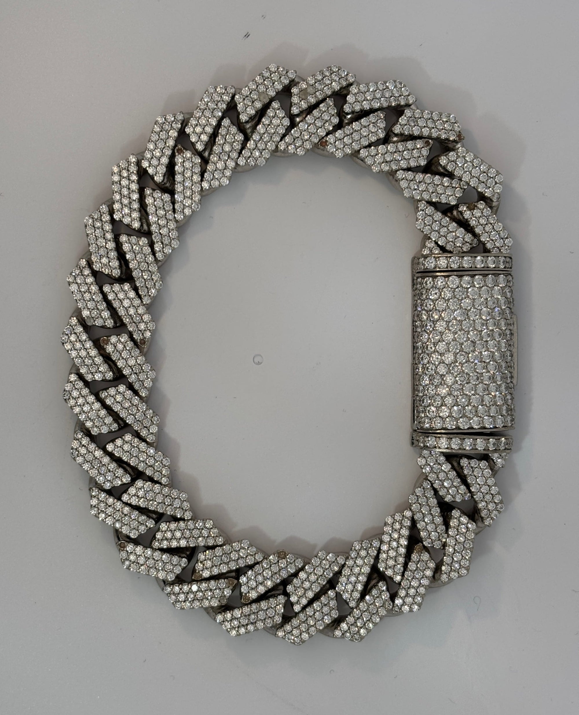Bijoux Seconde Main | Remise à Neuf 15mm bracelet cuban diamant