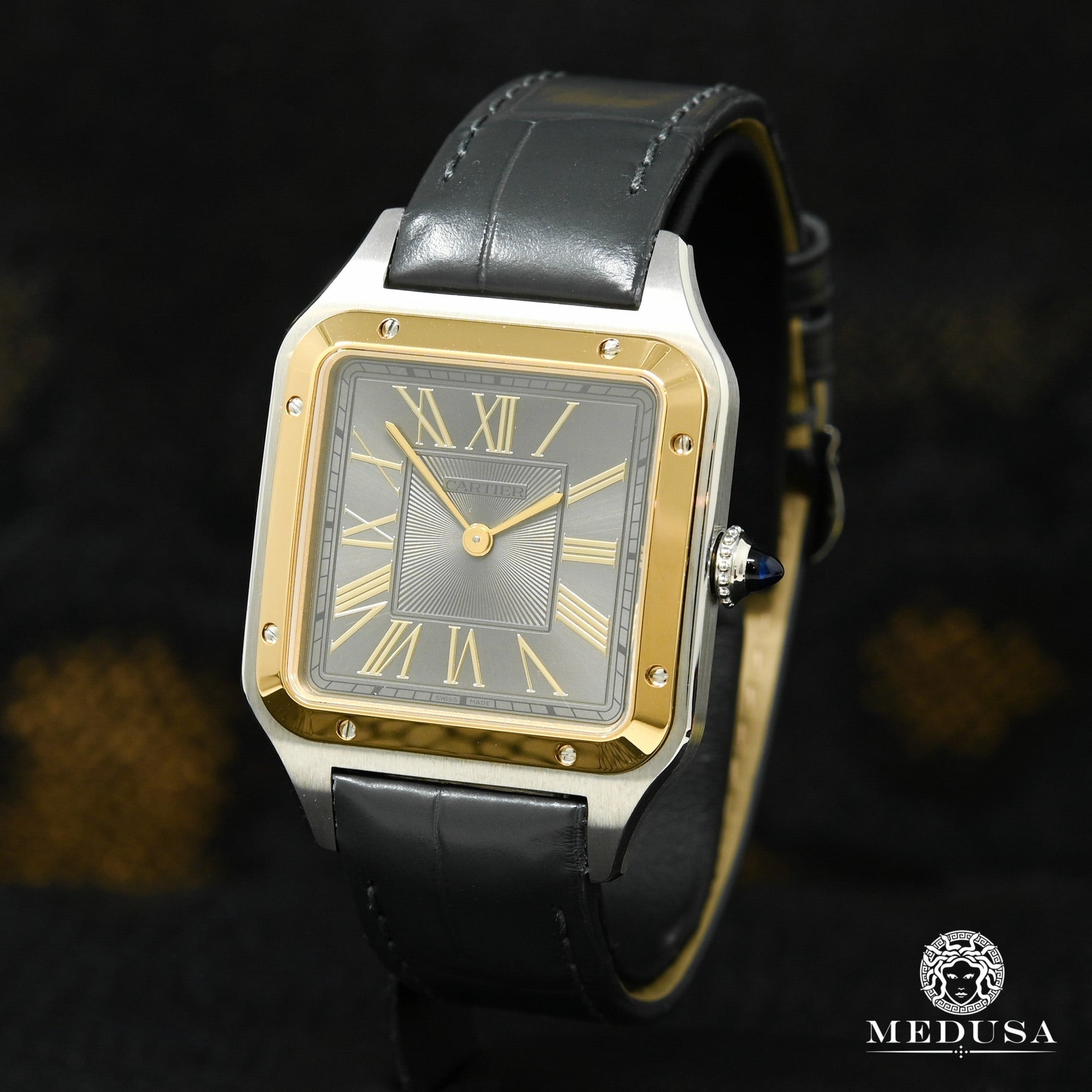 Cartier watch | Men's Watch 32mm Cartier Santos-Dumont Large Gold 2 Tones