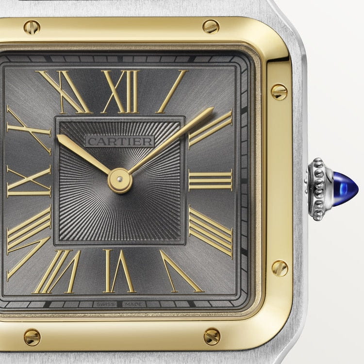 Reloj Cartier | Reloj Hombre 32mm Cartier Santos-Dumont Grande Oro 2 Tonos