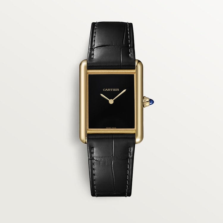 Cartier watch | Men&#39;s Watch 34mm Cartier Tank Louis Onyx Yellow Gold