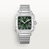 Reloj Cartier | Reloj Cartier Santos de acero inoxidable verde de 36 mm para hombre
