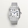 Reloj Cartier | Reloj Cartier Santos de acero inoxidable blanco de 36 mm para hombre