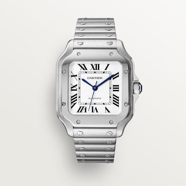 Cartier Watch 36mm Cartier Santos White Men's Watch Medusa Jewelry