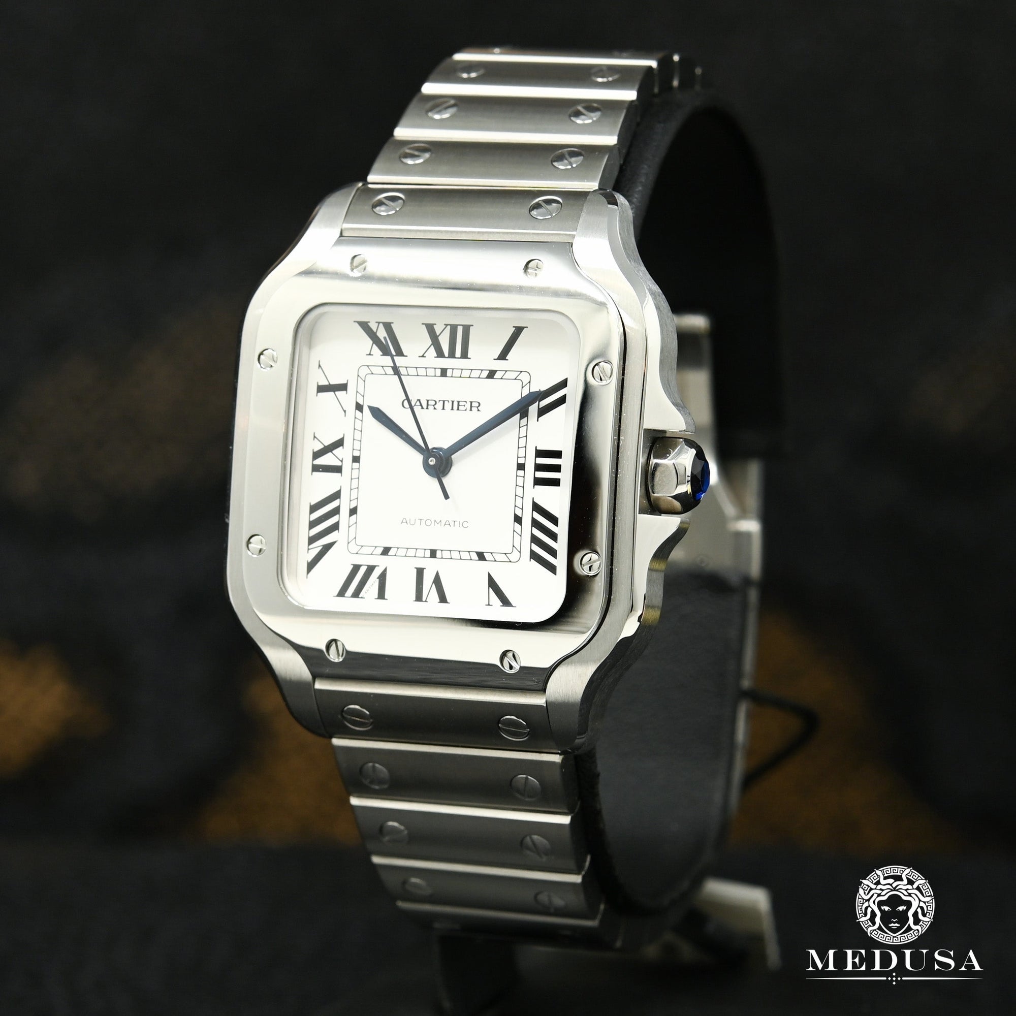 Cartier watch | Cartier Santos White Stainless 36mm Men's Watch