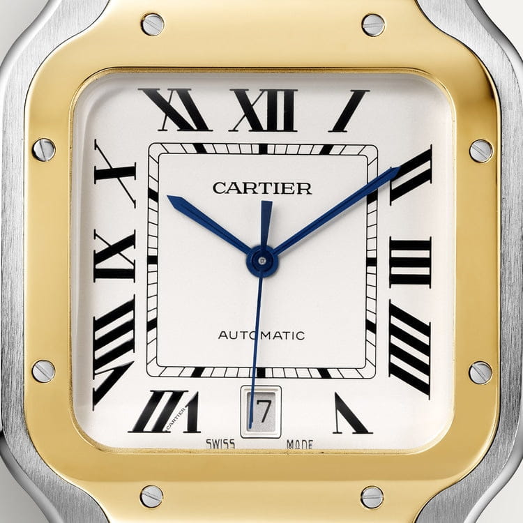 Montre Cartier | Montre Homme 40mm Cartier Santos 100 - 2 Tons Or 2 Tons