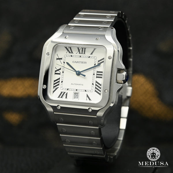 Cartier Watch | 40mm Cartier Santos 100 XL White Men's Watch