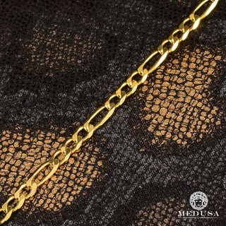 Pulsera sólida Figaro de 6 mm - 8''