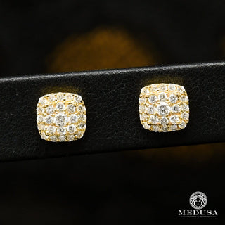 8mm Studs D22 - Diamond  - Yellow Gold