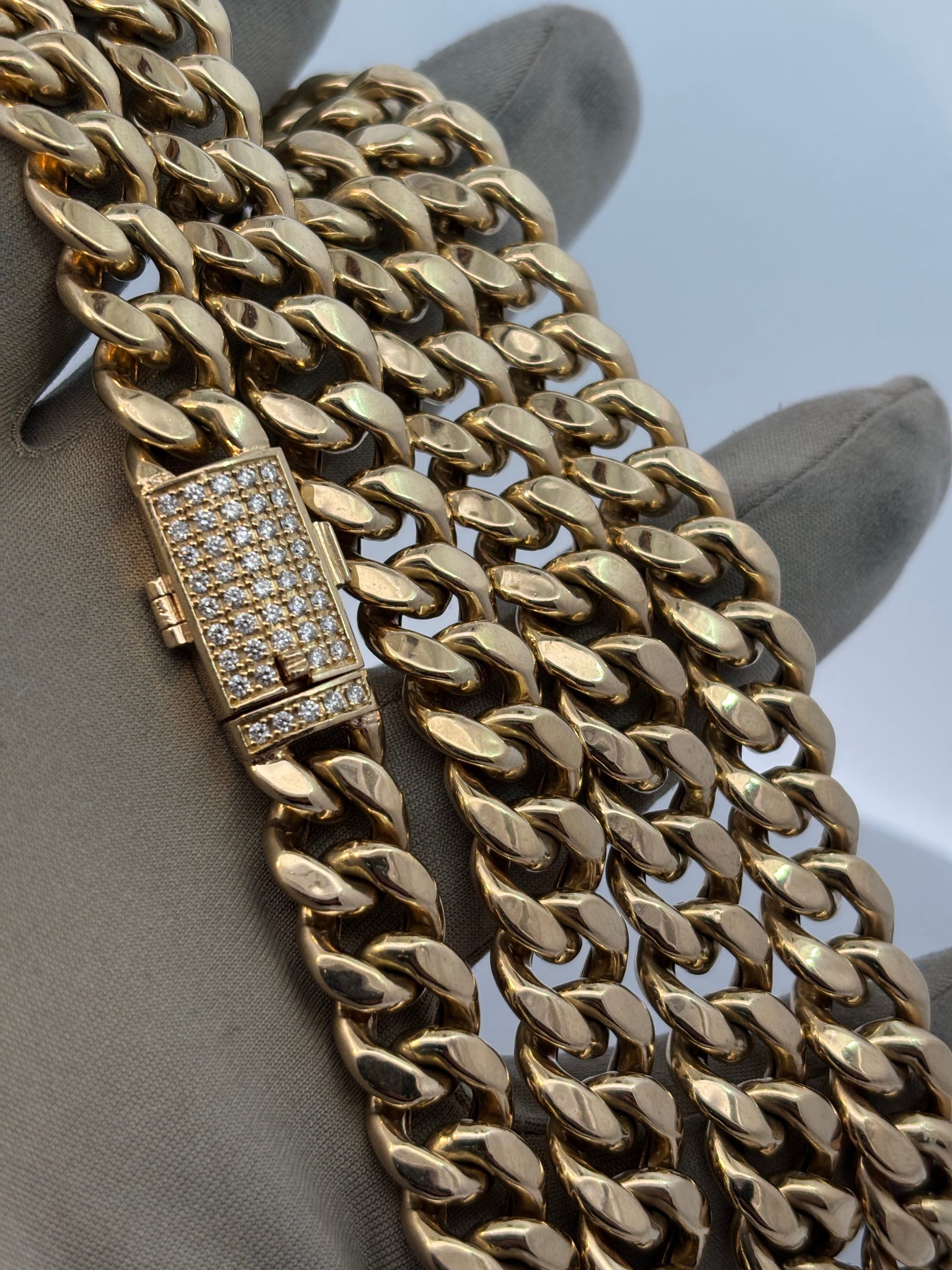 Bijoux Liquidation | Remise à Neuf 11mm Cuban diamond lock