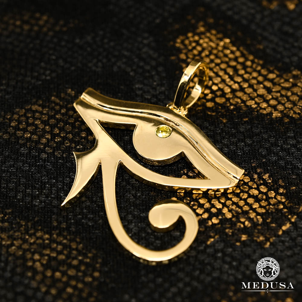 Pendentif Oeil Horus en Or Jaune 10K
