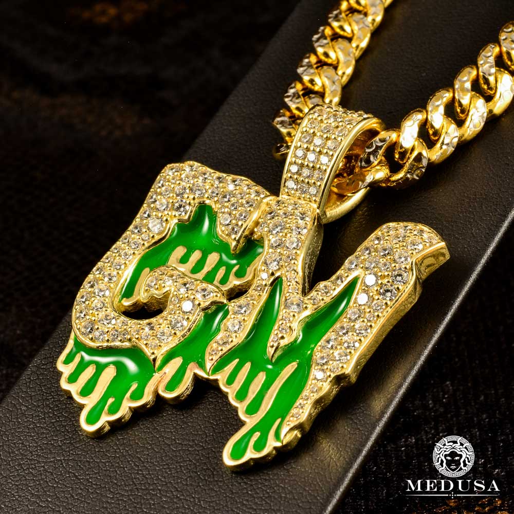 Pendentif GM en Or Jaune et Diamant 