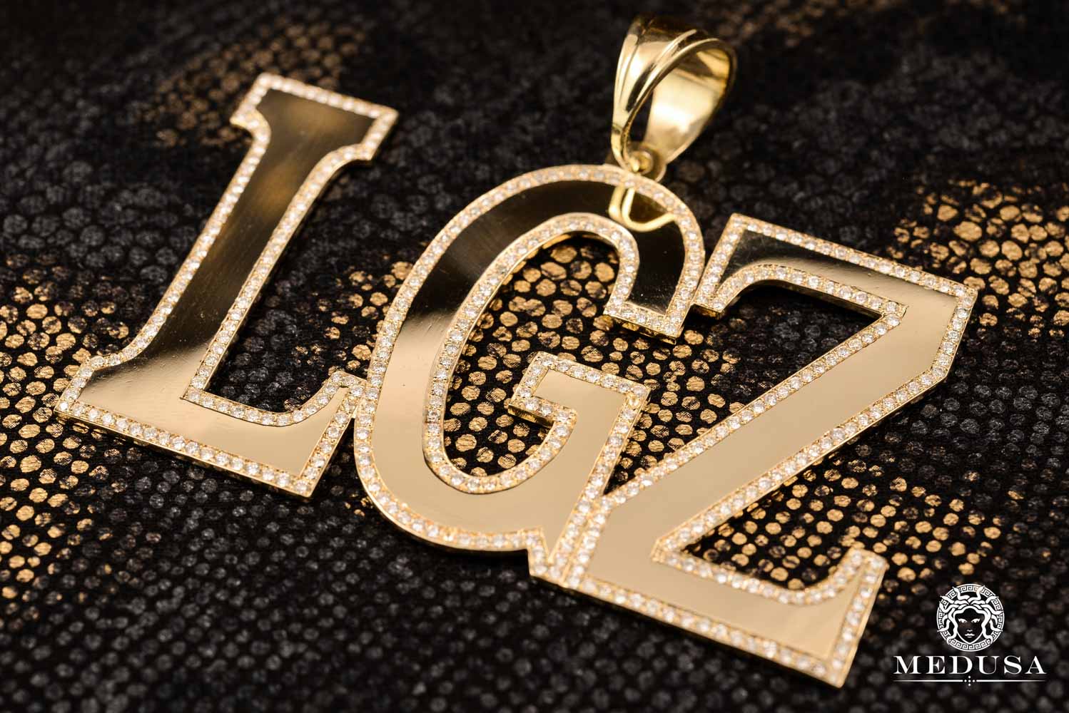 Pendentif LGZ Lougarou Gang Or Jaune Diamant