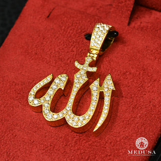 Allah D3 - Diamond  - Yellow Gold