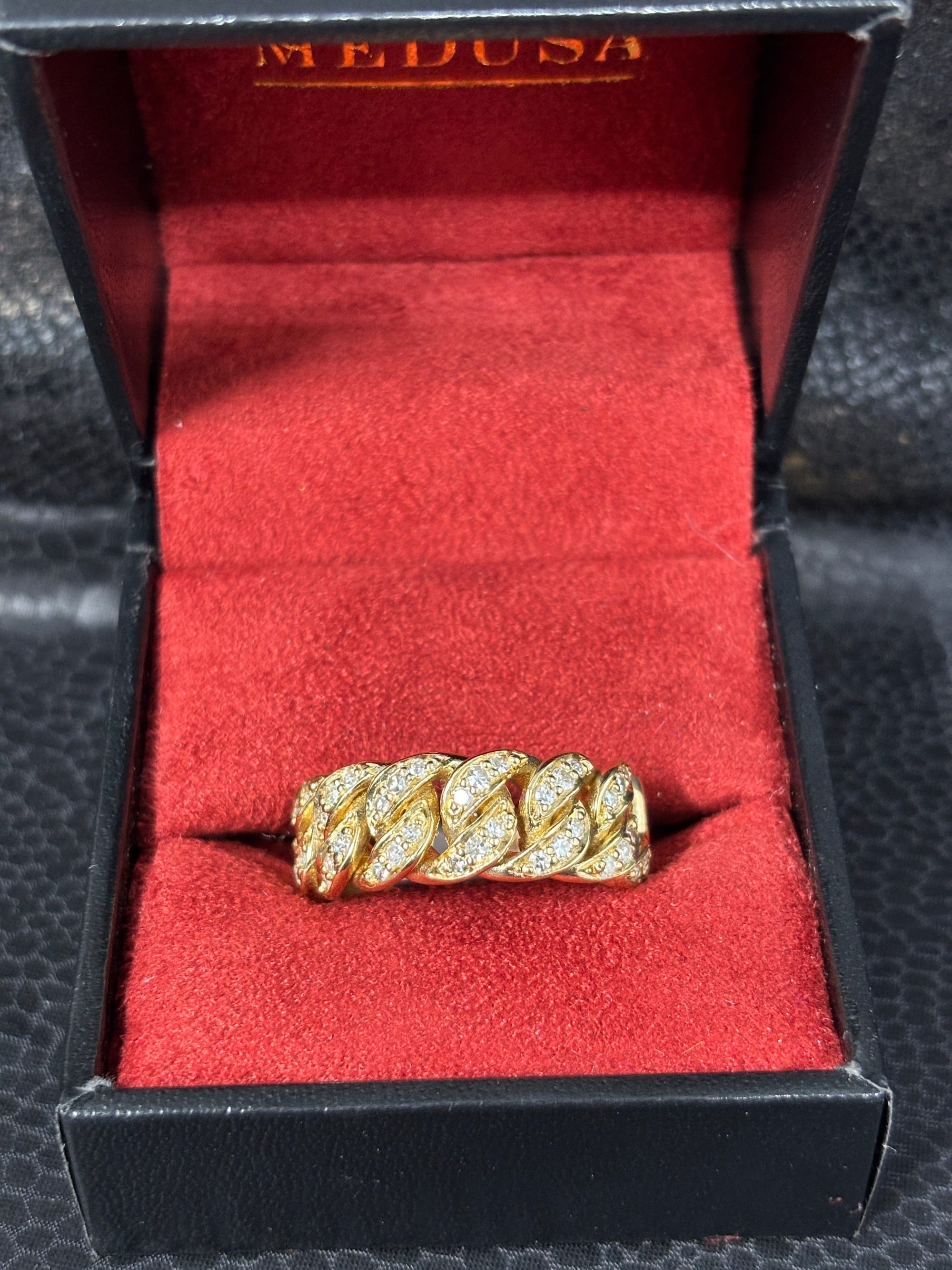 Bijoux Liquidation | Neuf Bague Cuban Jaune (CBE23)