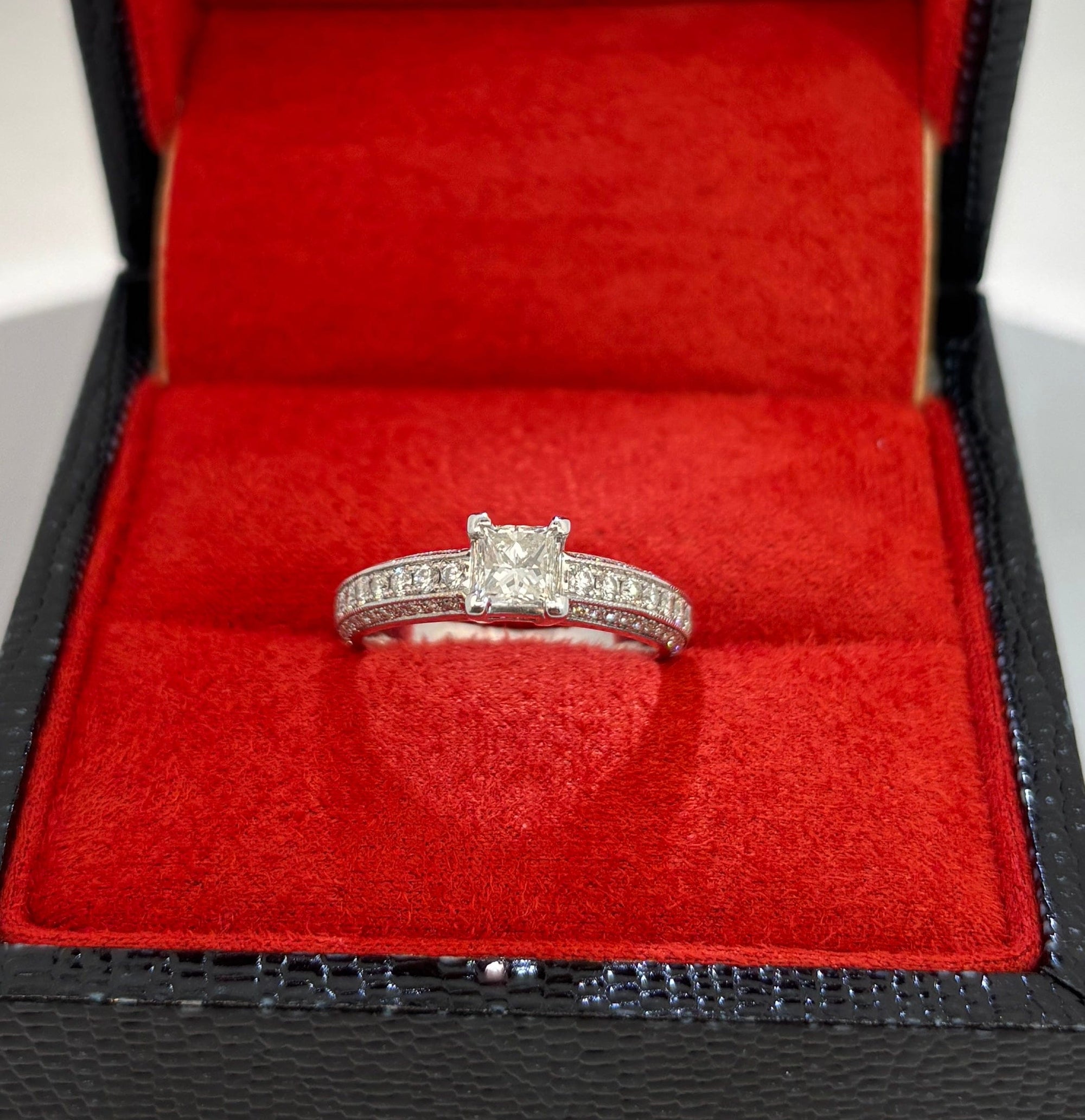 Bijoux Liquidation | Neuf Bague diamant princess cut