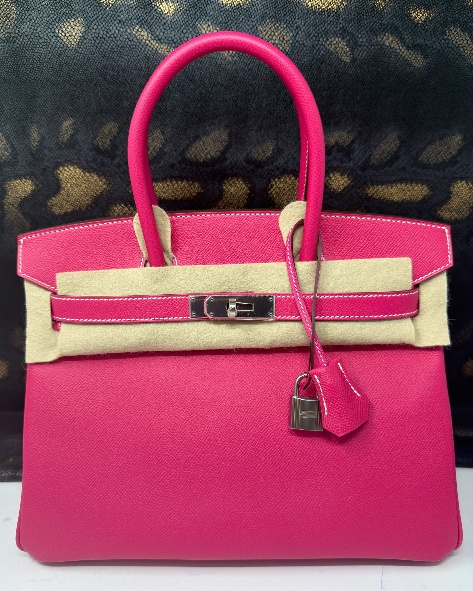 Birkin 30 Epsom Rose Tyrien Palladium Hardware