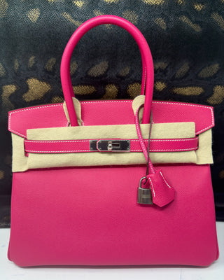 Birkin 30 Epsom Rose Tyrien Palladium Hardware 