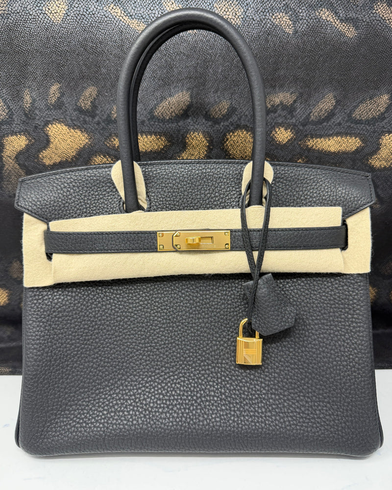 Hermès | Sacs à Main Birkin 30 Togo Noir Gold Hardware - BRAND NEW