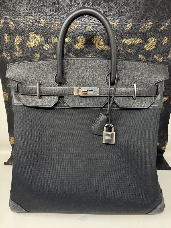 Hermès | Birkin 40 HAC Black Palladium Hardware Handbags | Medusa