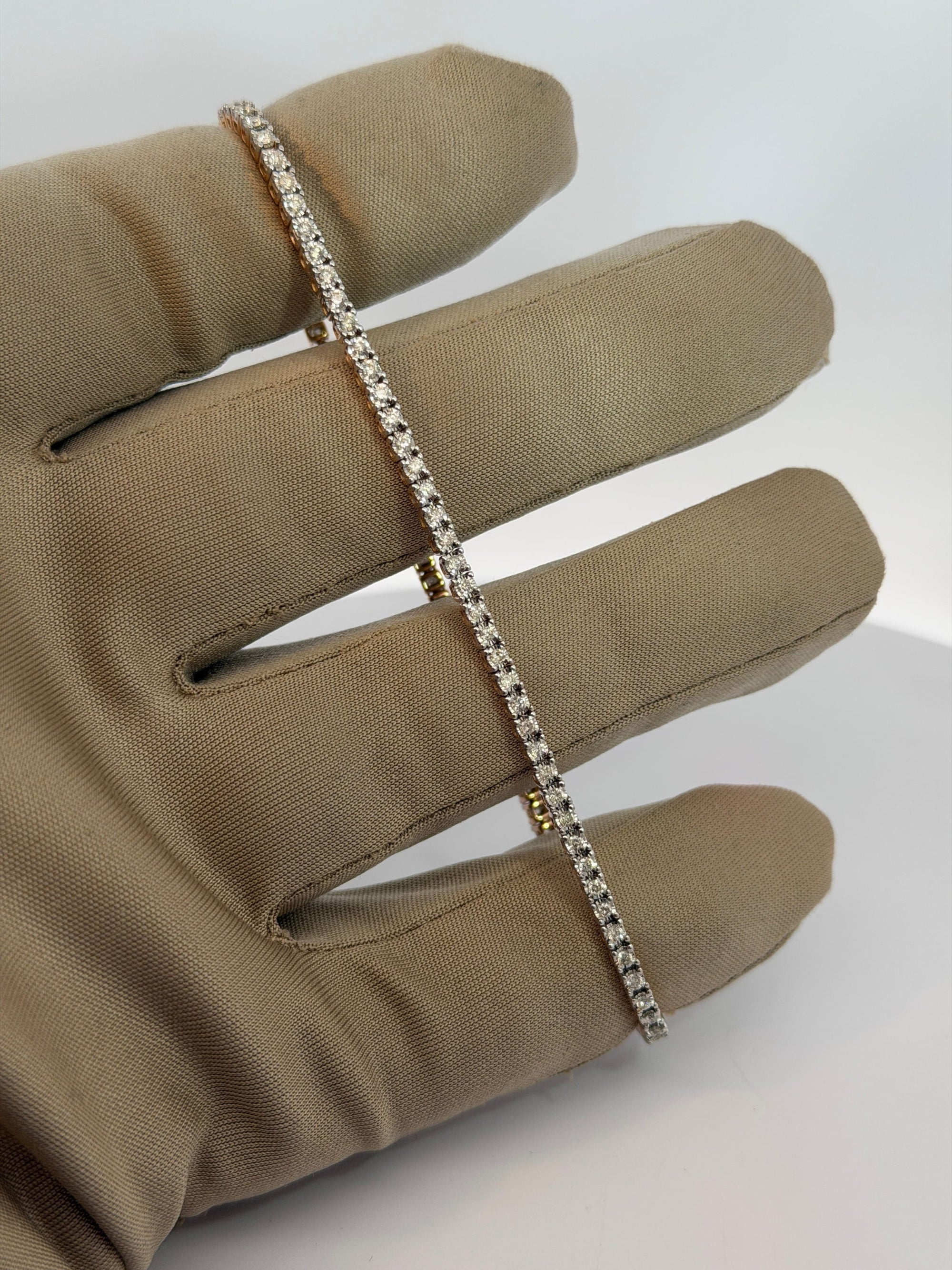 Bijoux Liquidation | Neuf Bracelet 2.4mm Tennis or Rose