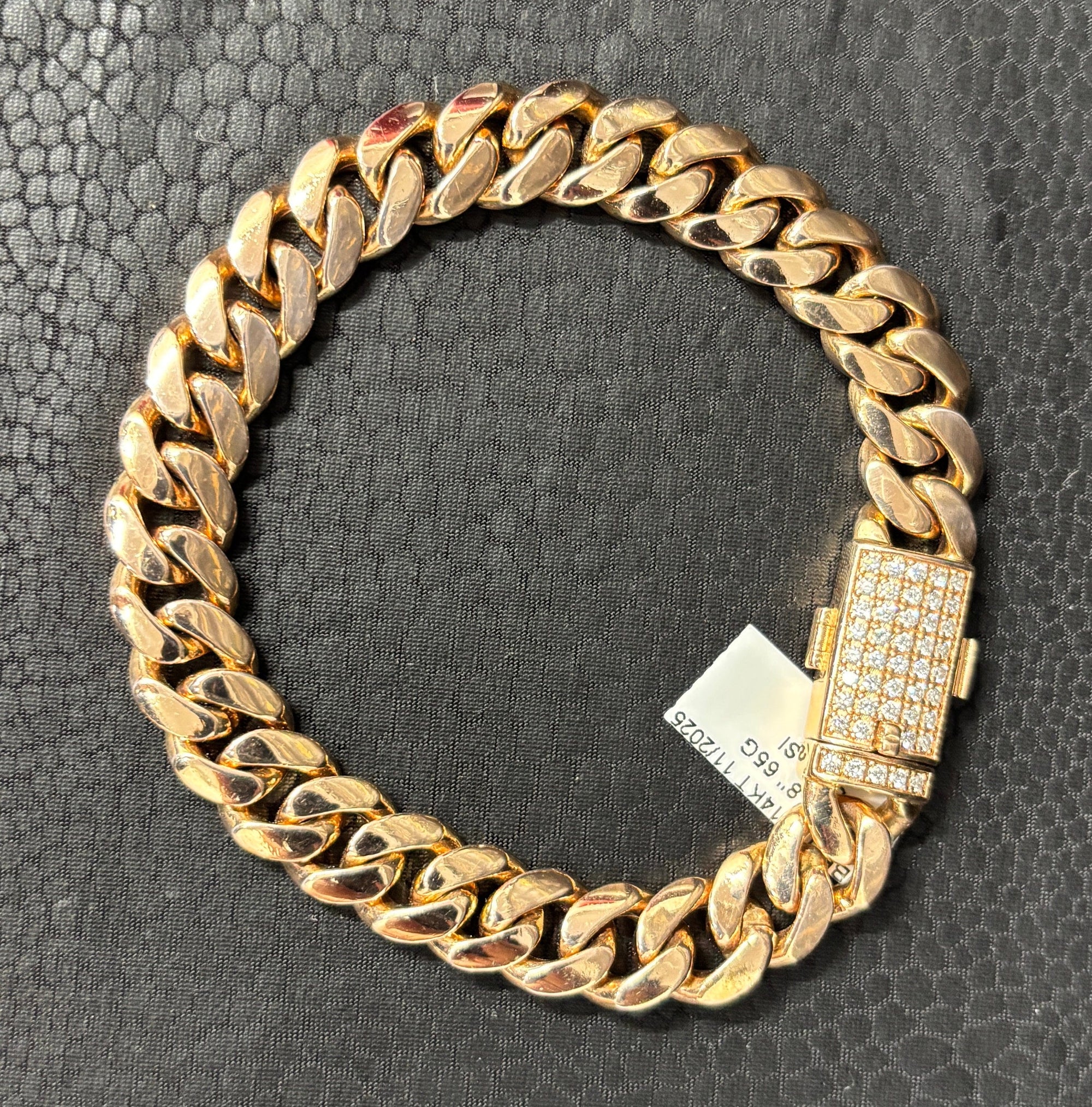 Bijoux Liquidation | Neuf Bracelet Cuban Diamond Lock (SB9)