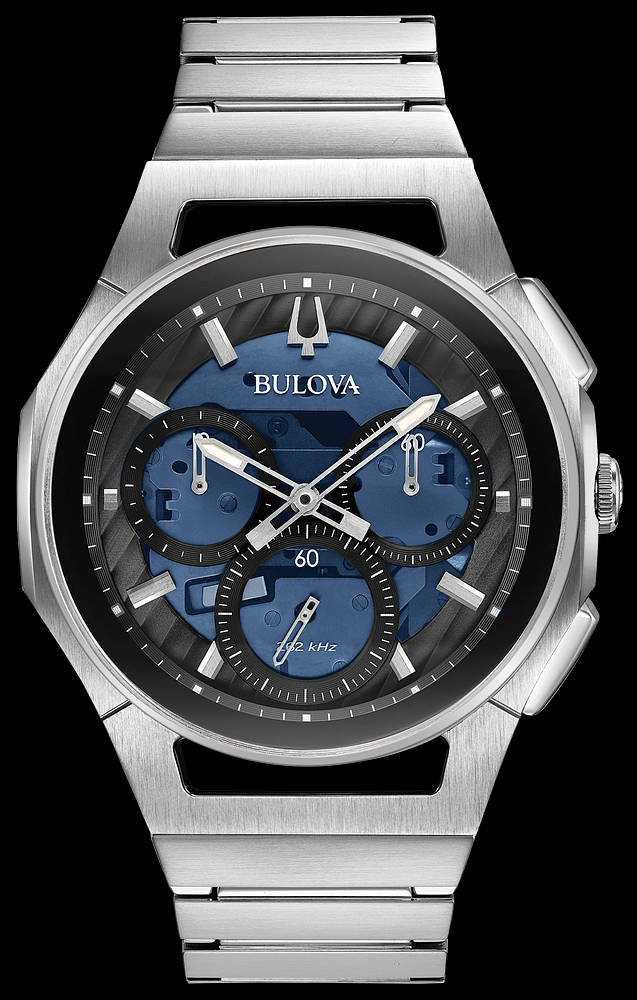 Montre Bulova | Montre Homme Bulova Curv - 96A205 Stainless