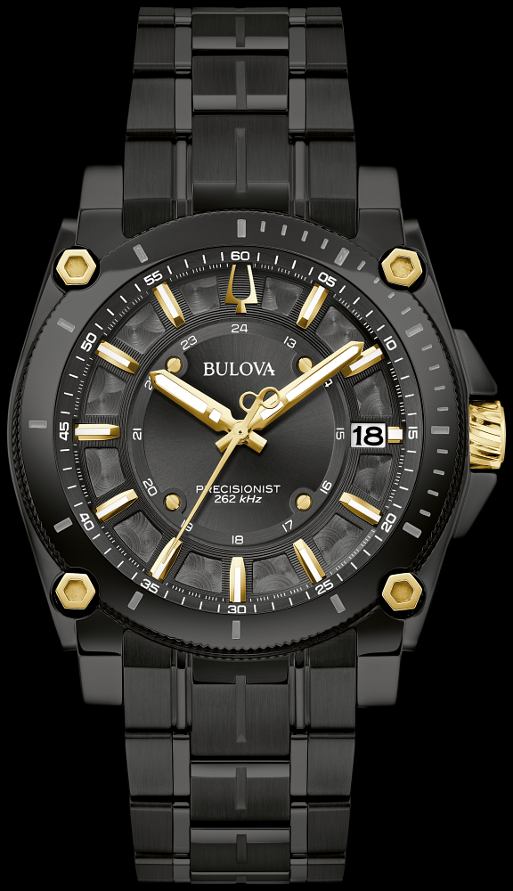 Montre Bulova | Montre Homme Bulova Precisionist - 98B408 Or Noir