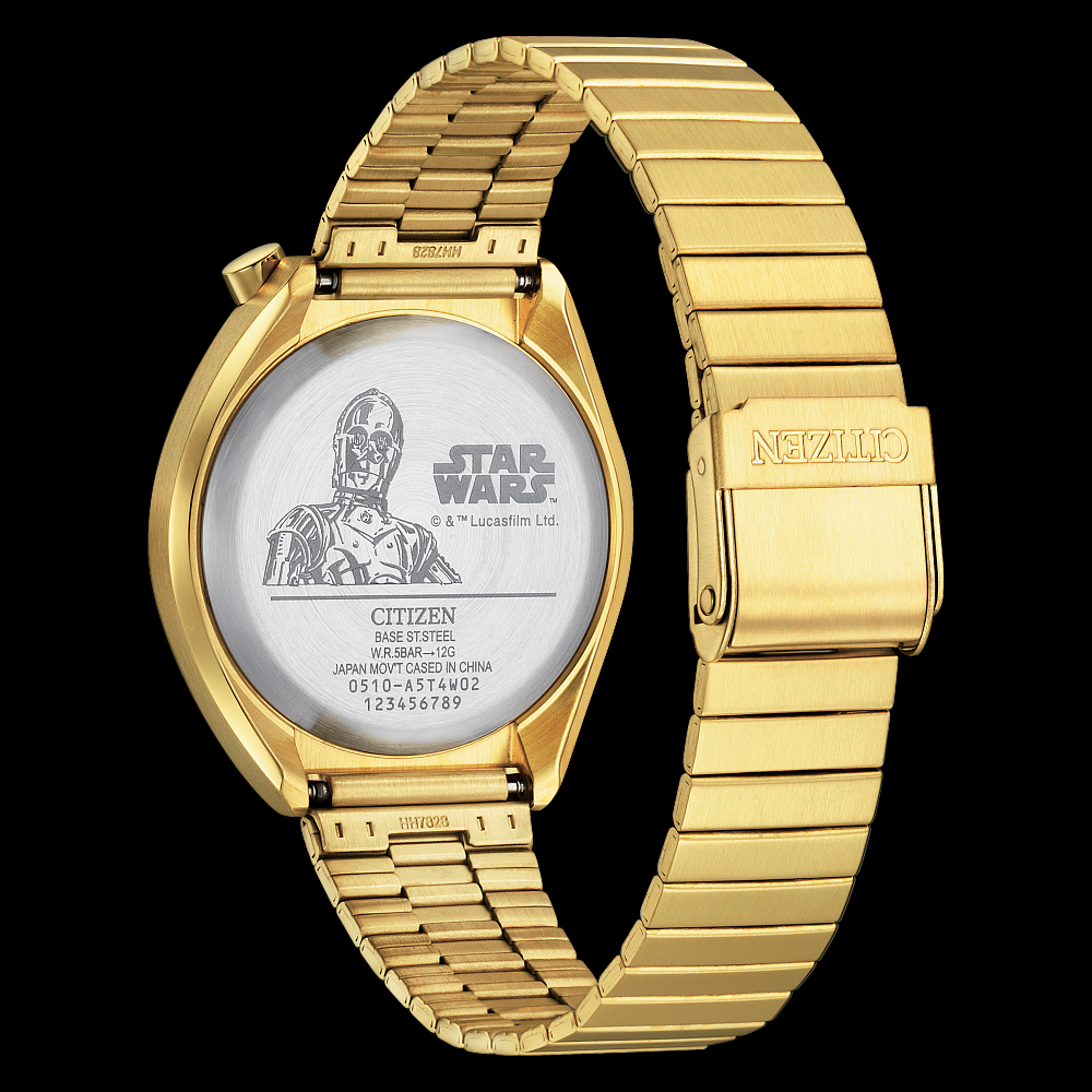 Montre Citizen | Montre Homme Citizen C-3PO AN3662-51W Or Jaune