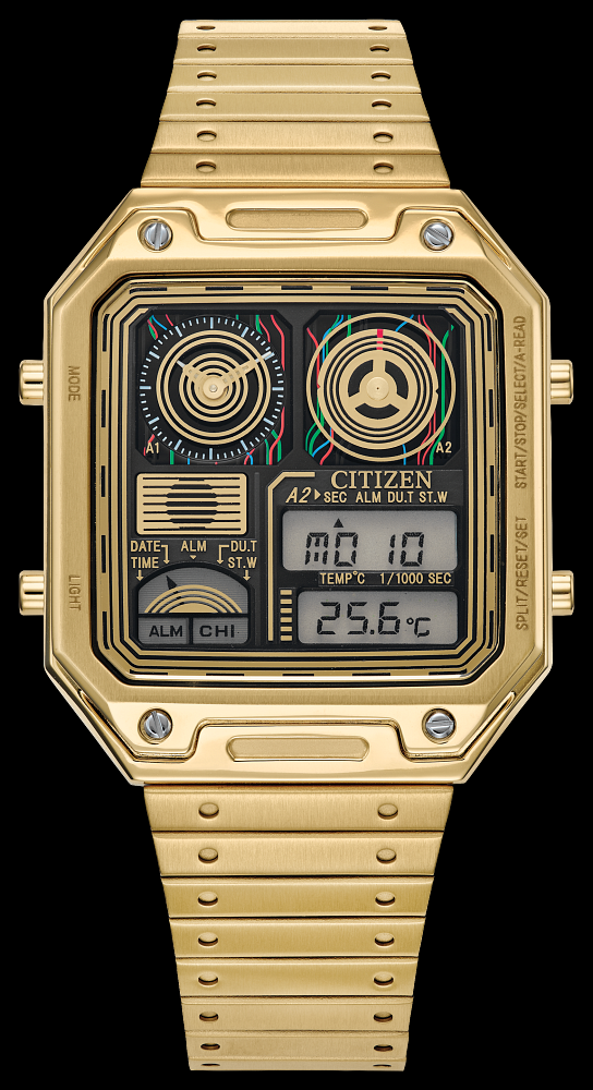 Montre Citizen | Montre Homme Citizen C-3PO JG2123-59E Or Jaune
