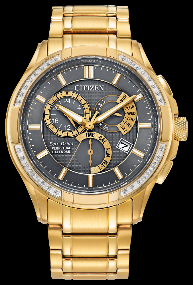 Montre Citizen | Montre Homme Citizen Calibre 8700 Perpetual Calendar BL8172-59H Or Jaune