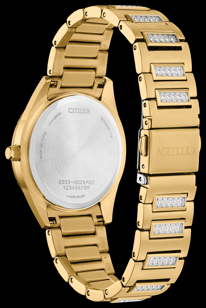Montre Citizen | Montre Femme Citizen Silhouette Crystal EM1022-51D Or Jaune