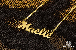 Custom Name Necklace  - 10K / 14'' / Yellow Gold