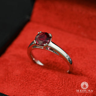 Gemstone D2 - Ruby  - White Gold