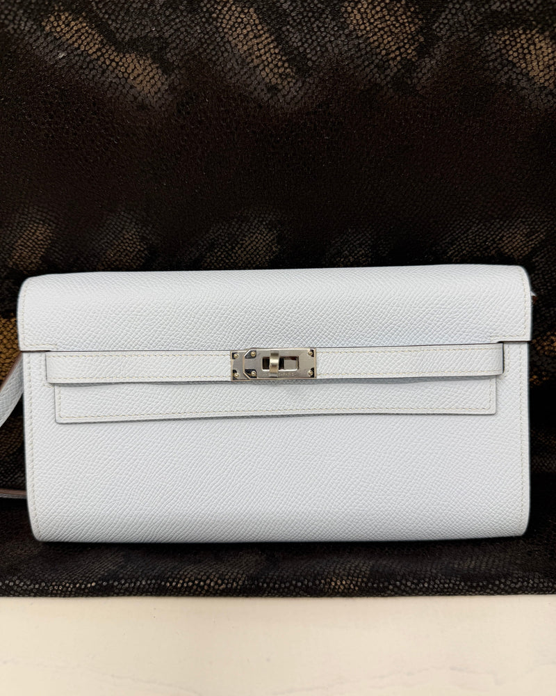 Hermès | Sacs à Main Kelly To-Go Bleu Brume Palladium Hardware