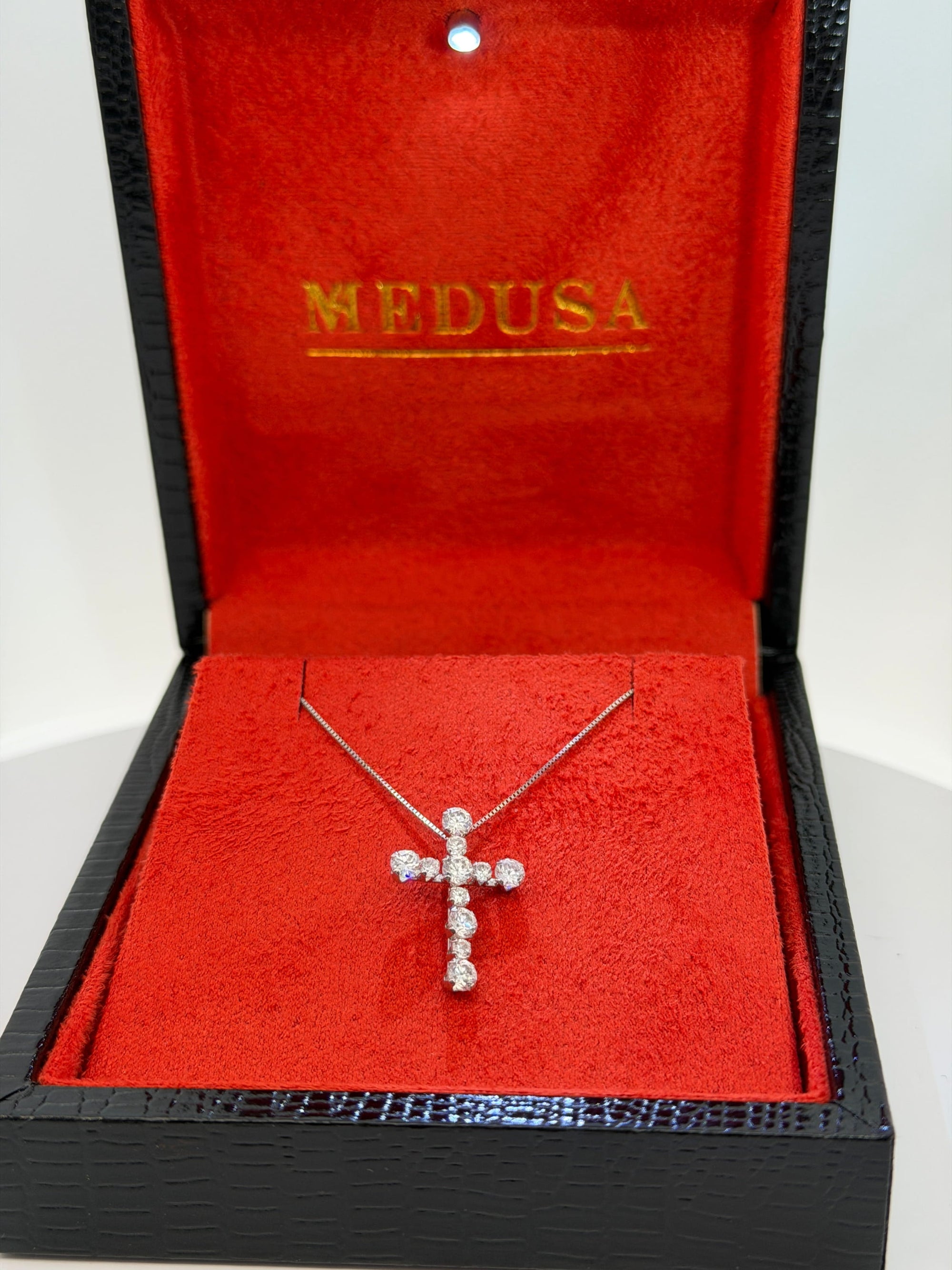 Bijoux Liquidation | Remise à Neuf Kit chaine et croix or blanc