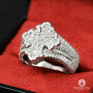 Luxurious D19 - Cross  - White Gold