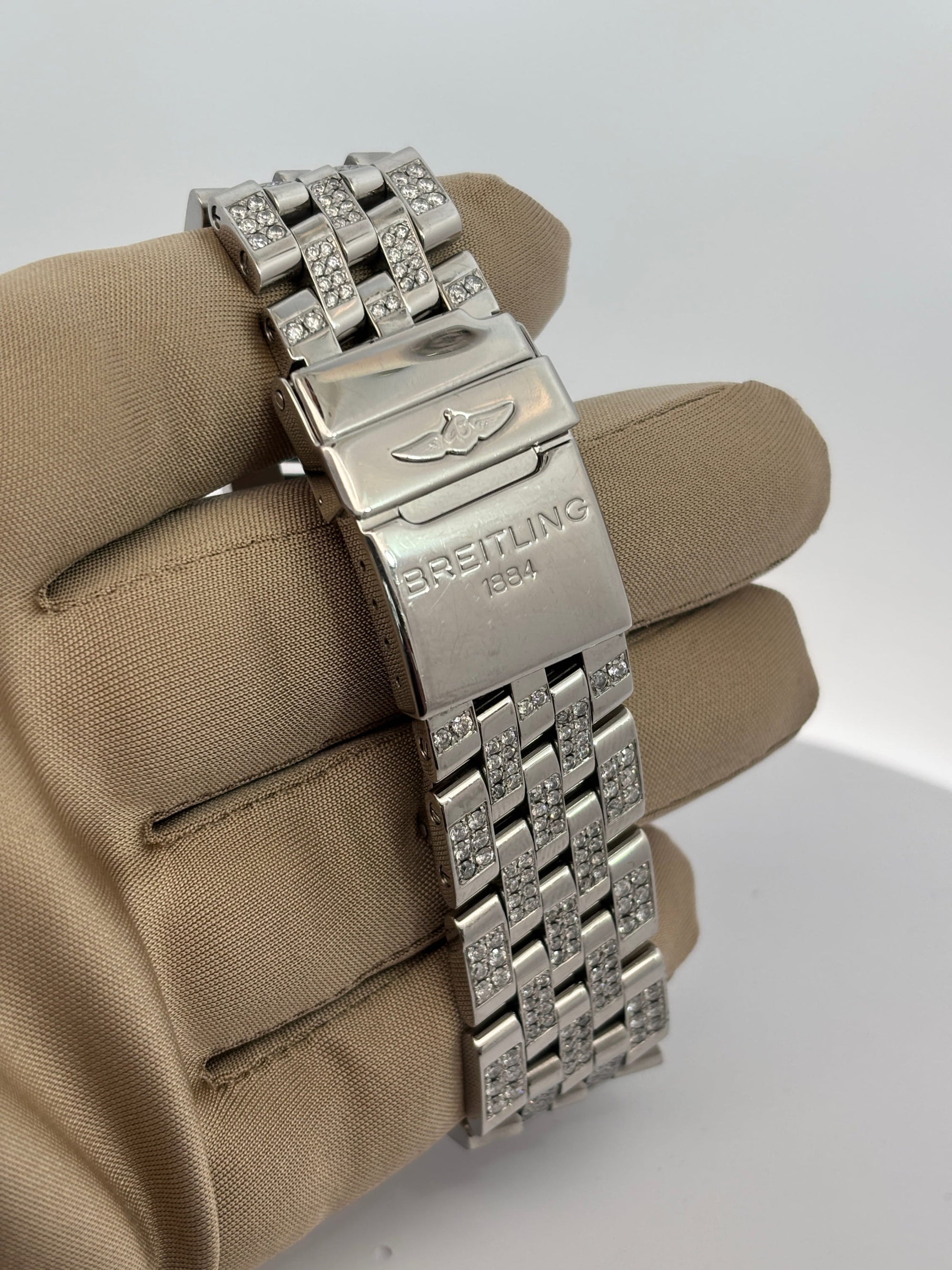 Bijoux Liquidation | Remise à Neuf Montre Breitling Chronomat Evolution Iced Out