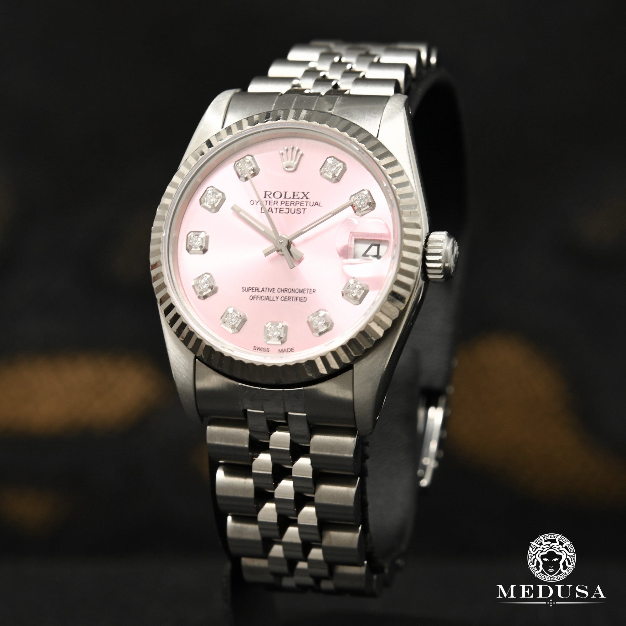 Montre Rolex | Montre Femme Rolex Datejust 31mm - Pink Stainless Stainless