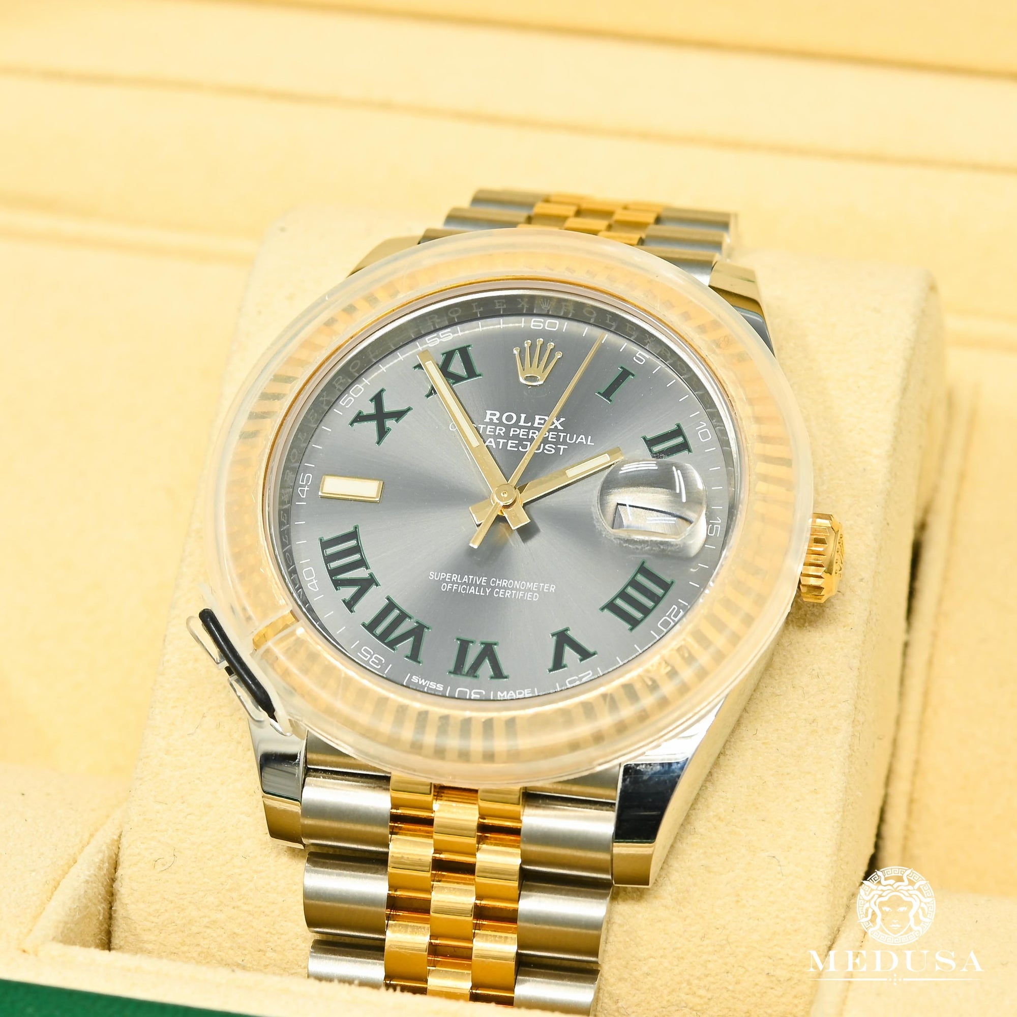 Montre Rolex | Montre Homme Rolex Datejust 41mm - Jubilee Wimbledon Dial 2-Tons Or 2 Tons