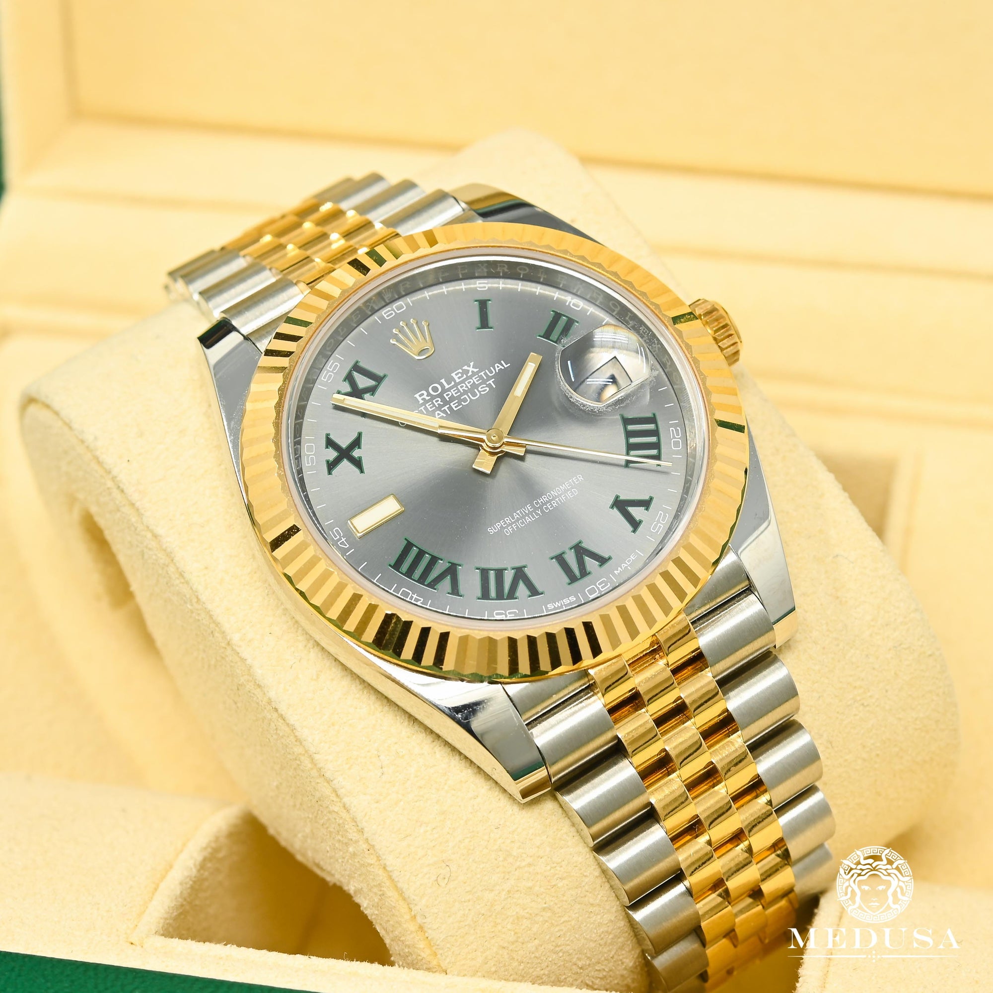 Montre Rolex | Montre Homme Rolex Datejust 41mm - Jubilee Wimbledon Dial 2-Tons Or 2 Tons