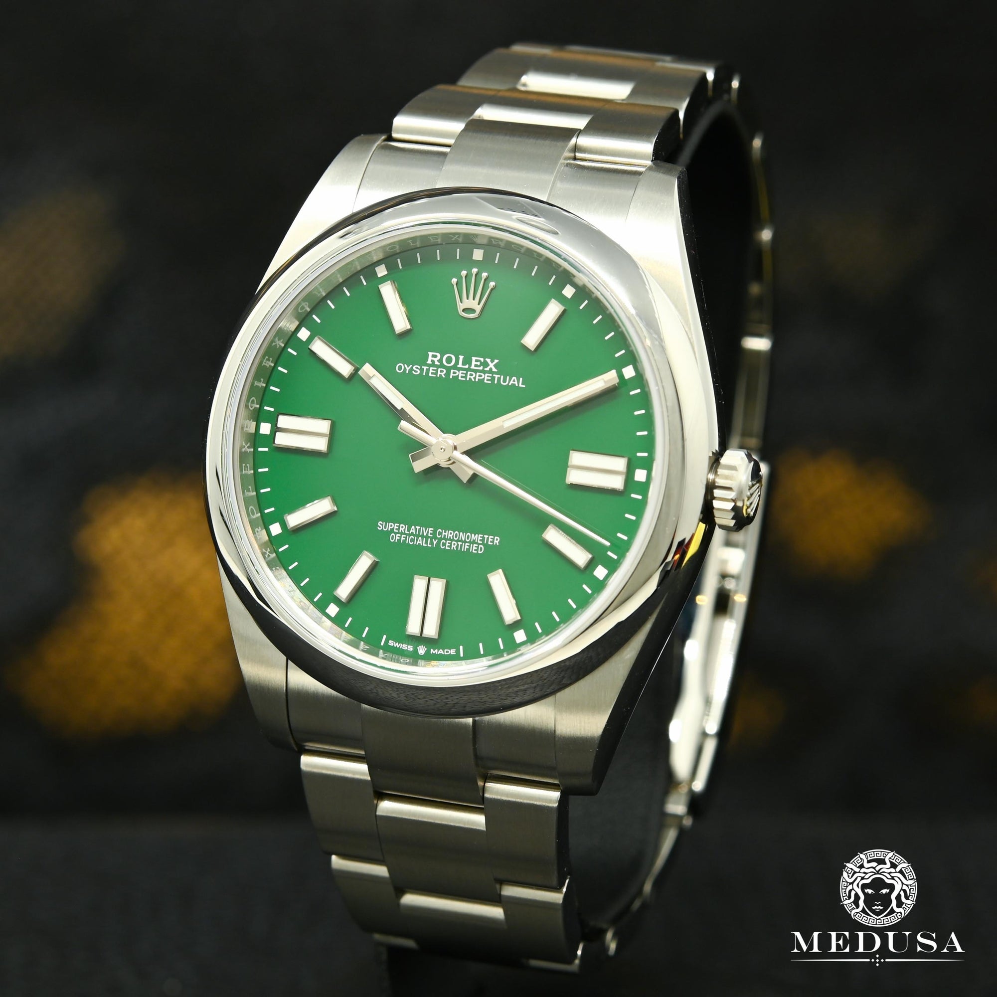 Rolex watch | Rolex Oyster Perpetual 41mm Men's Watch - Green Stainless