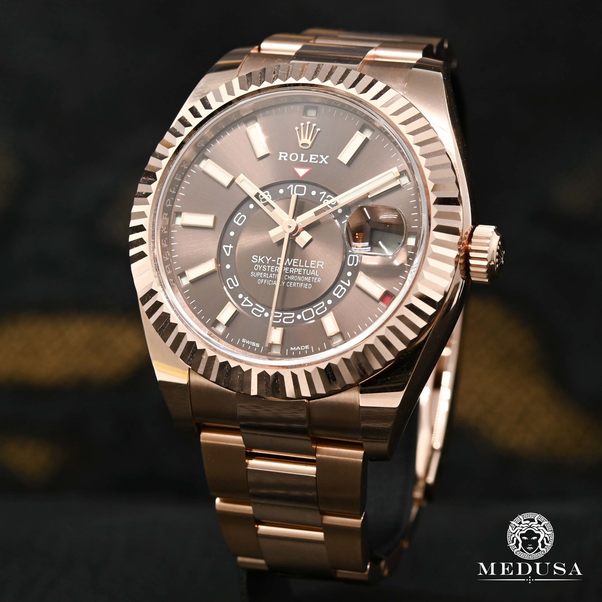 Rolex watch | Rolex Sky-Dweller Men's Watch 42mm - Everose Chocolate Rose Gold