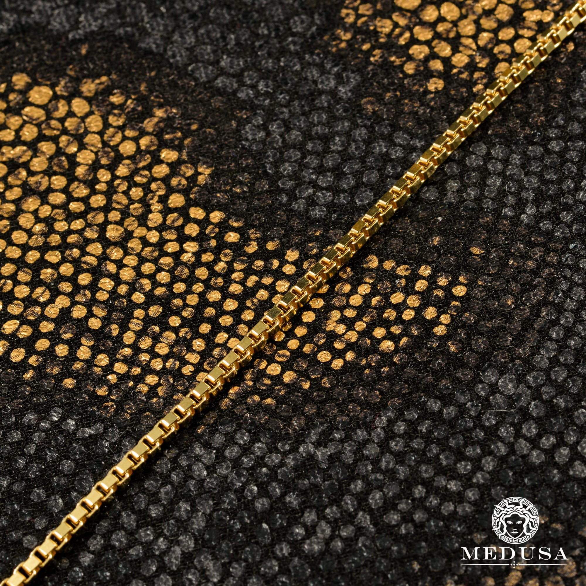 Chaîne en Or 10K | Chaîne 1.5mm Box Vénitienne