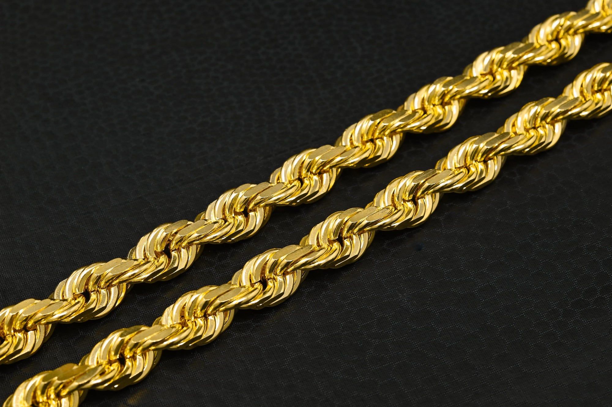 10K Gold Chain | 10mm chain Rope Solid