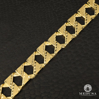 Correa de malla M-CBE de 12 mm - 7'' / Oro amarillo