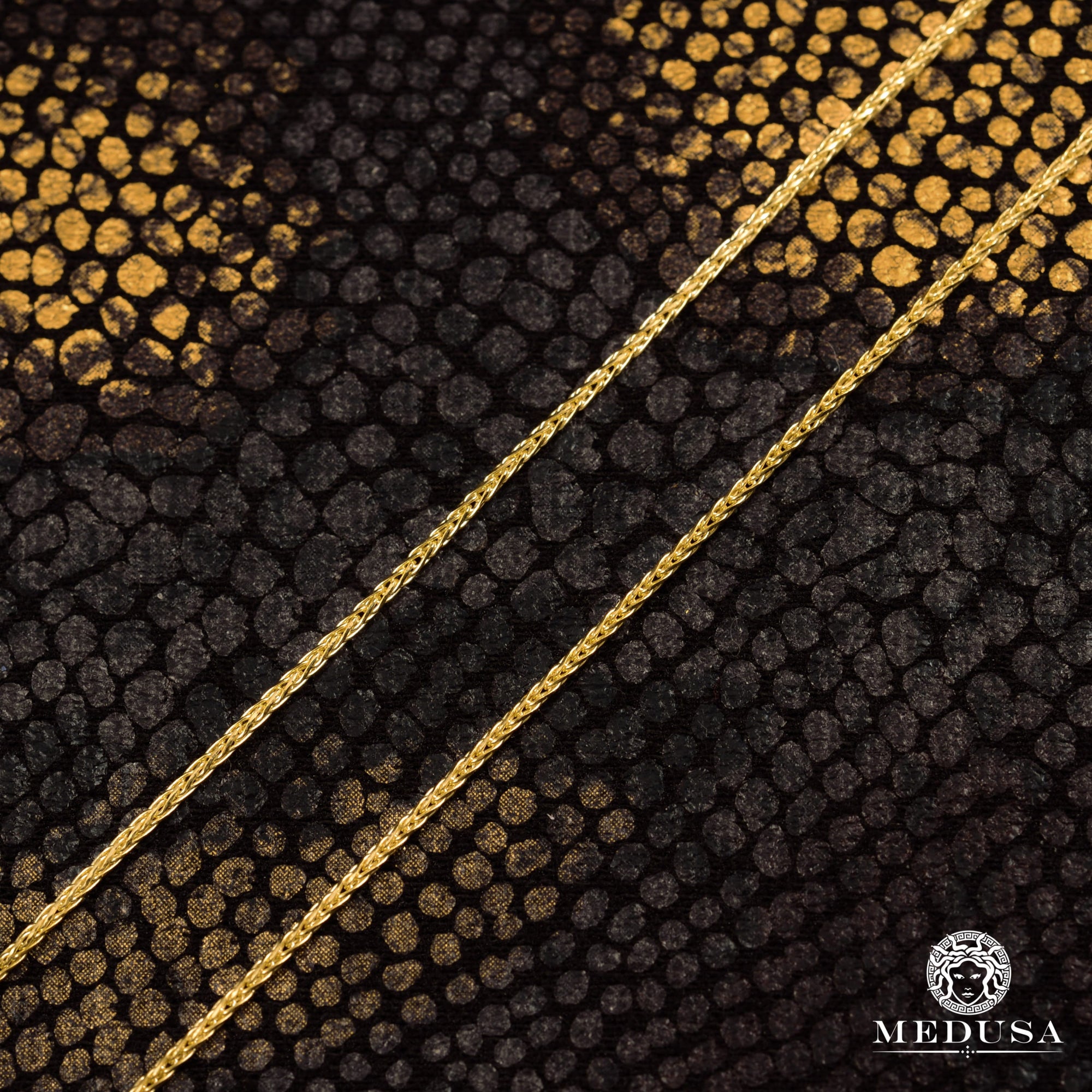 Chaîne en Or 10K | Chaîne 1mm Wheat Ajustable